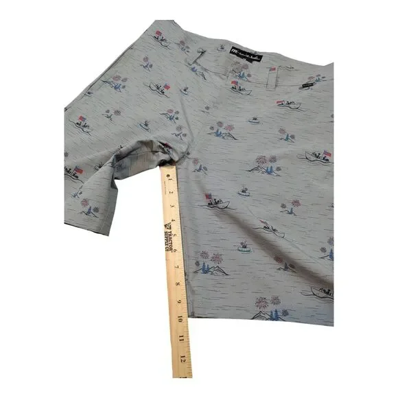 Travis Mathew Men's Size 34 Vacation Vibe flat front Shorts Golf Beach USA - Picture 8 of 8